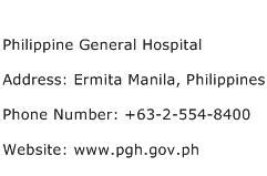 philippine general hospital contact number|manila medical center contact number.